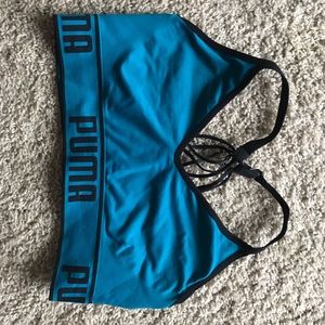 Blue PUMA sports bra XL